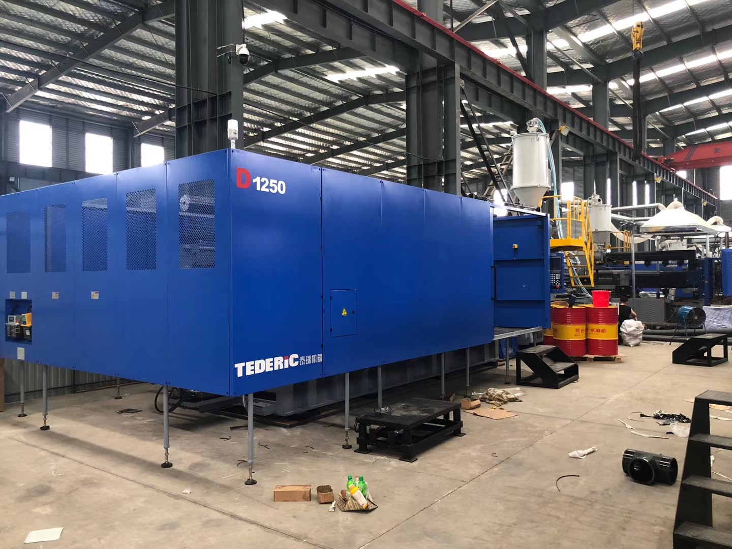 PE pipe injection molding machines arrived at Tengyuan Group's pipe fitting production