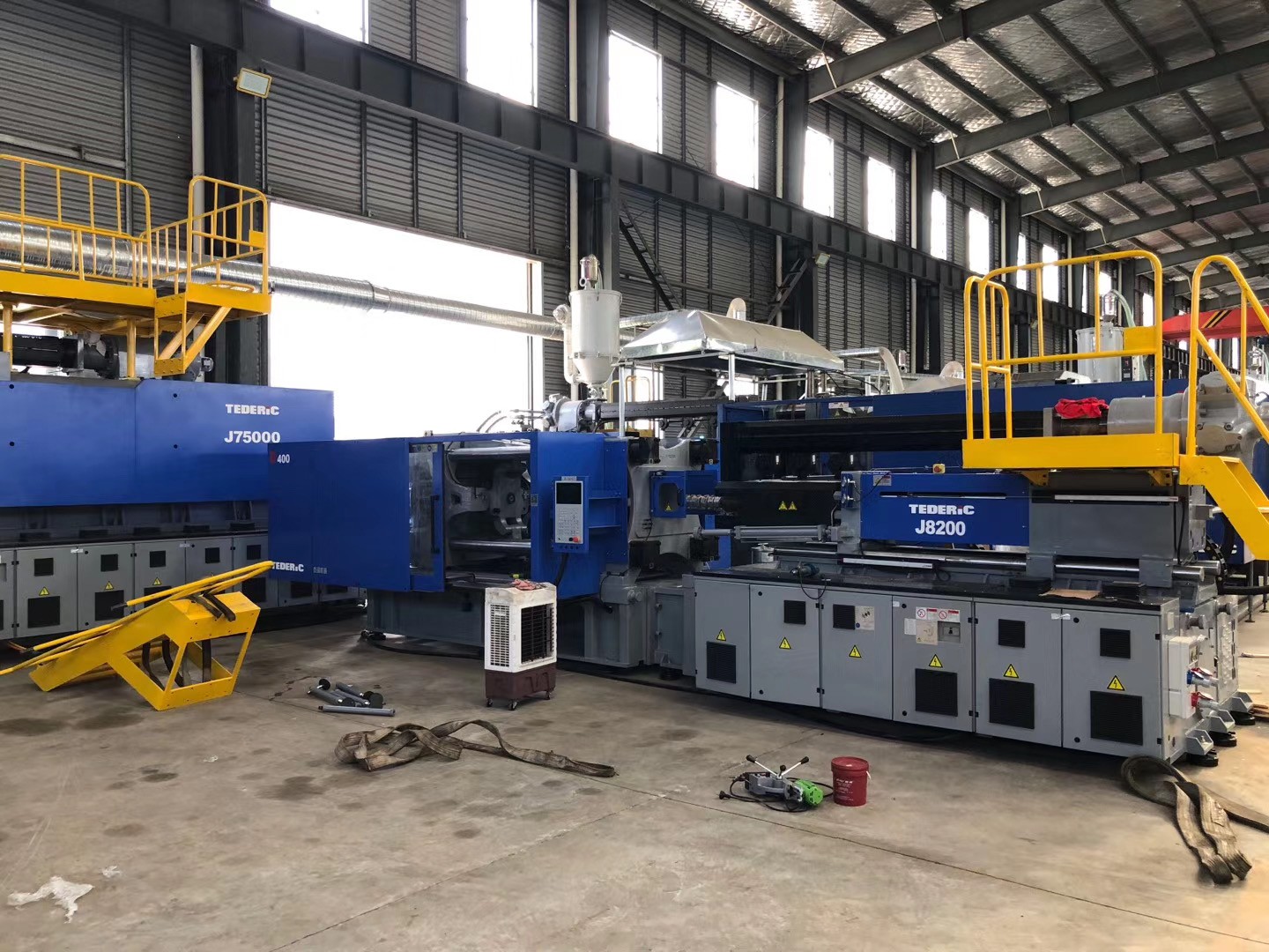 PE pipe injection molding machines arrived at Tengyuan Group's pipe fitting production