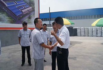 Xuewei Geng Led a Team of More Than 100 People to Shandong Tengyuan Building Materials Technology CO., LTD For Visiting.